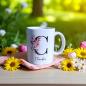 Preview: Keramiktasse personalisiert mit Namen und Buchstaben Namenstasse Kaffeetasse Teetasse Kaffeebecher - Artikel Nr. 1100060